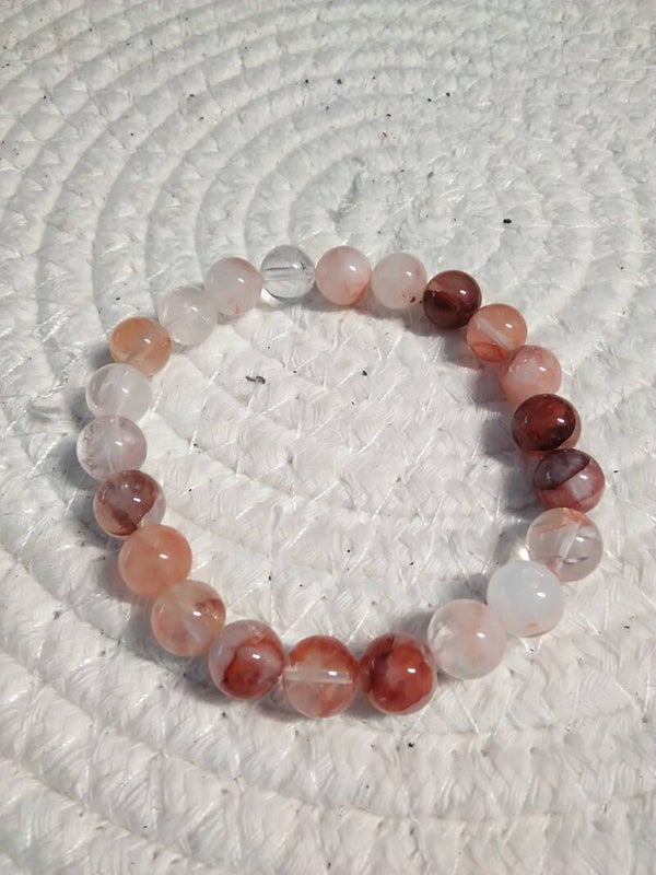 Quarzo Ematoide bracciale elastico