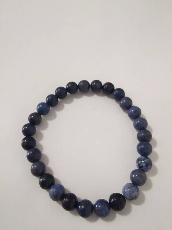 Dumortierite bracciale in elastico