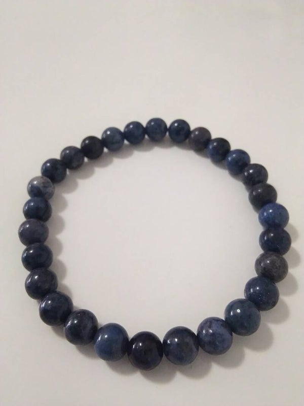 Dumortierite bracciale in elastico