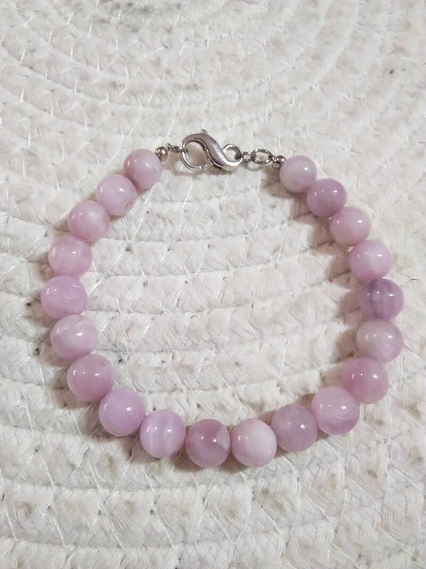 Kunzite bracciale in acciaio