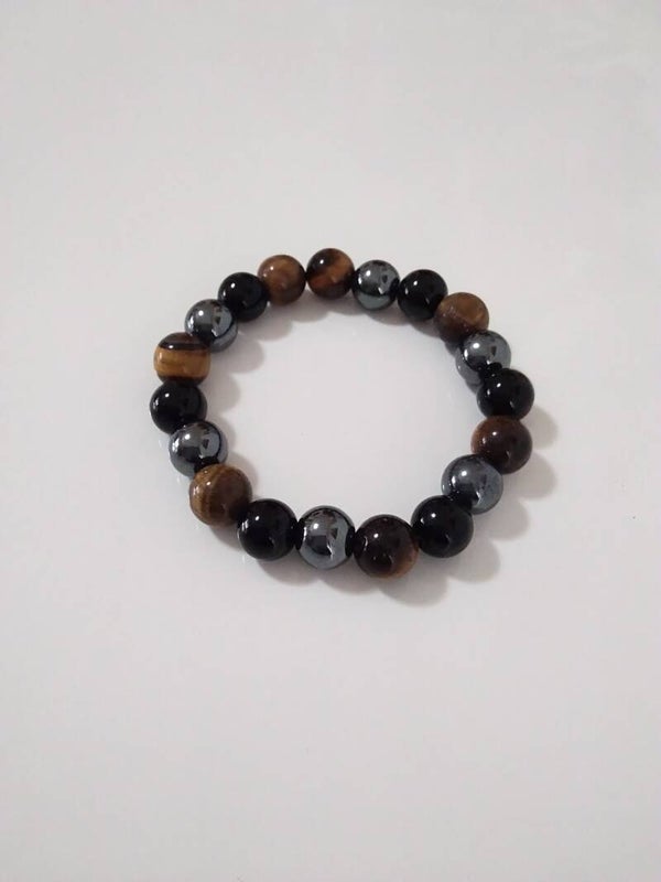 Occhio di Tigre, Ossidiana Gold, Ematite bracciali in elastico