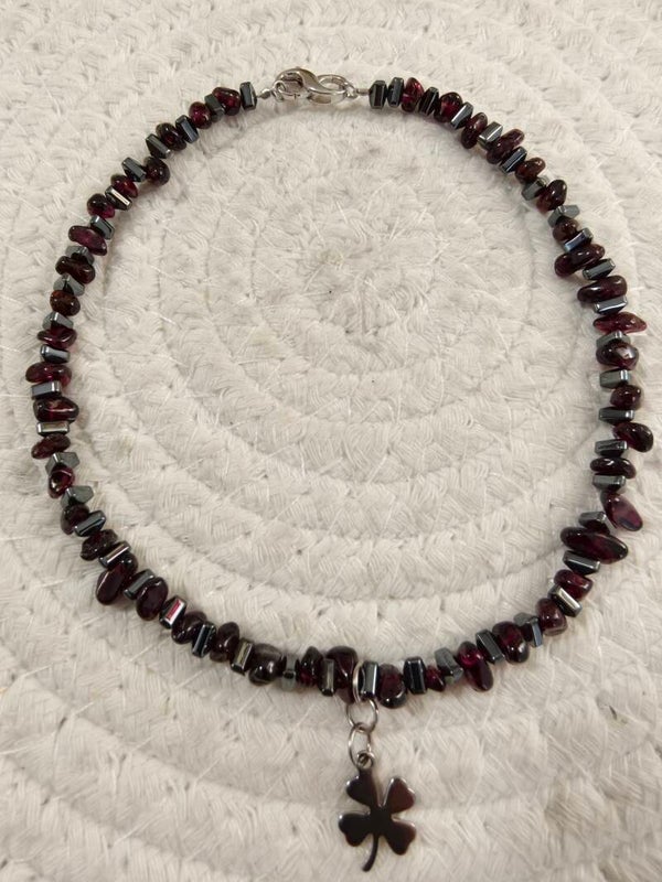 Granato e Ematite Cavigliera