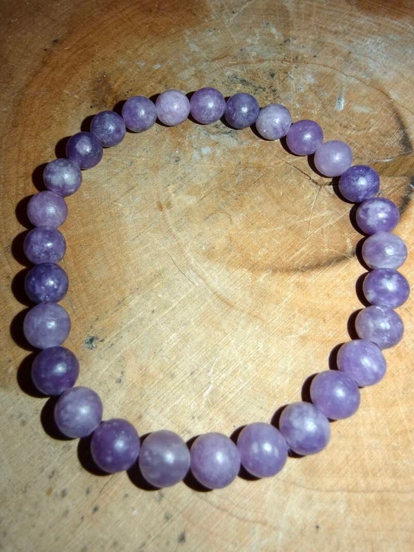 Lepidolite bracciale in elastico