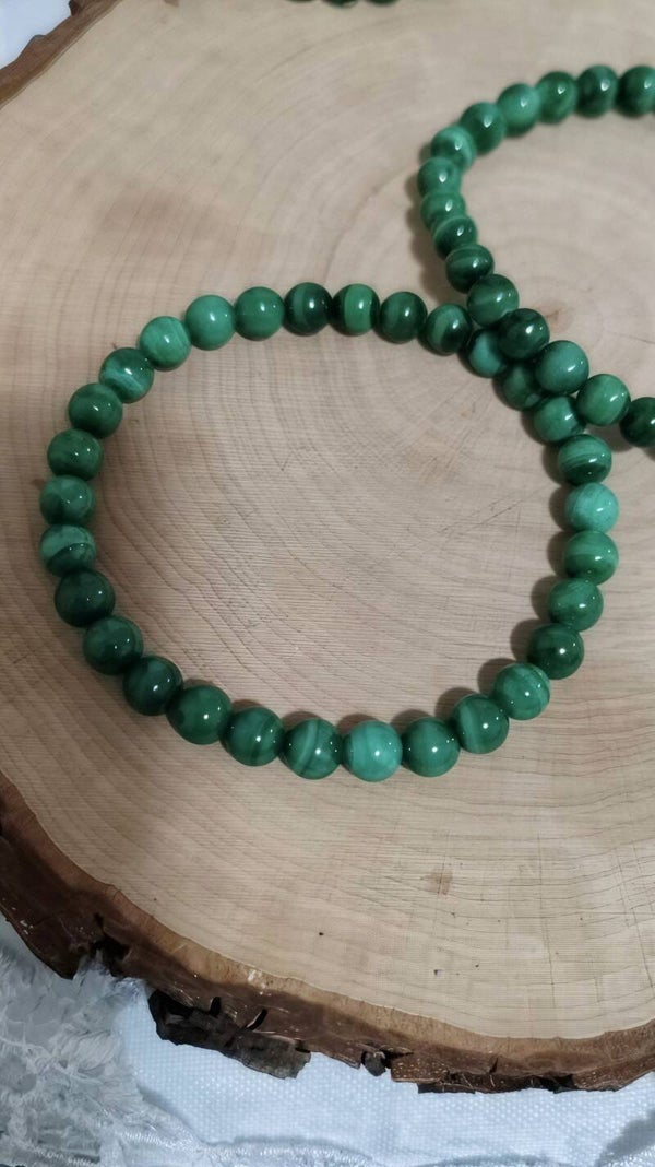 Malachite bracciale in elastico