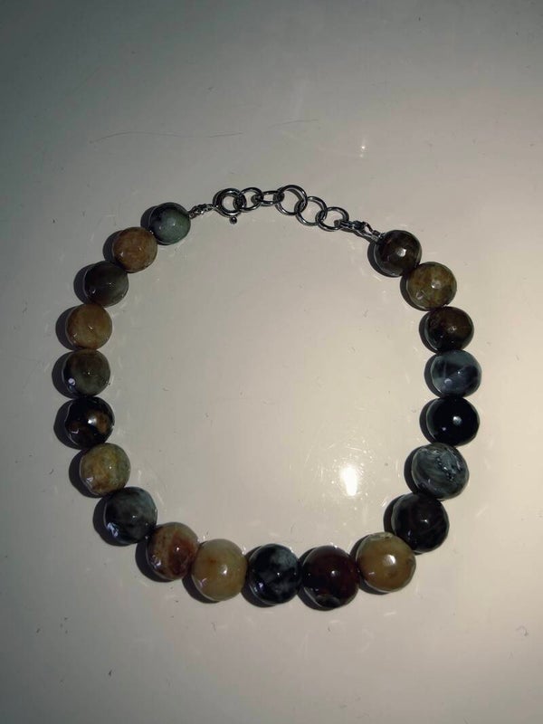 Mookaite bracciale Uomo in argento 925