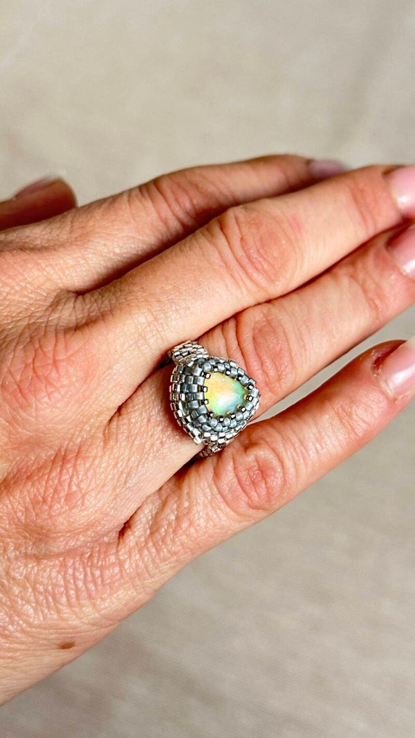 Anello Peyote Opale Etiopia