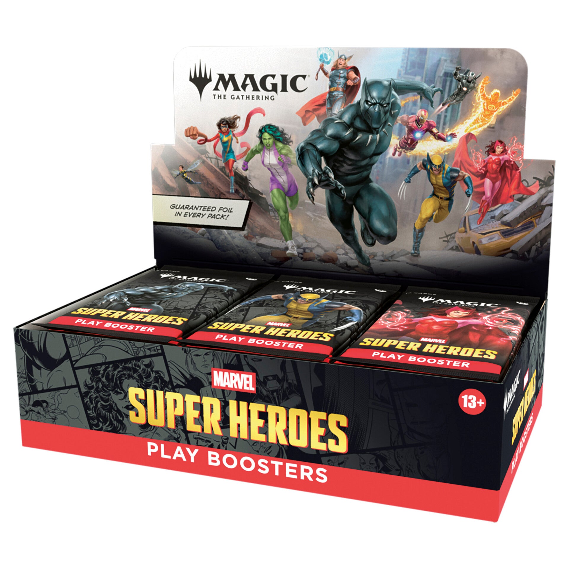 Magic: The Gathering - Marvel Super Heroes Play Boosters Box (30 Boosters) - UK