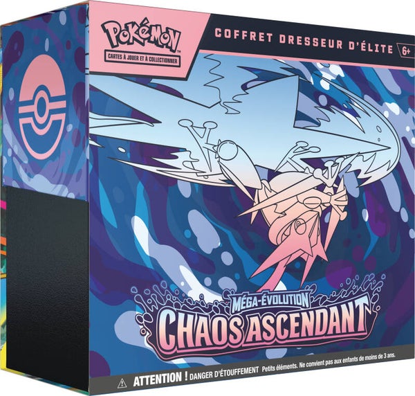 Pokémon JCC : Coffret Dresseur d'Élite Méga-Évolution ME04 Chaos Ascendant - FR