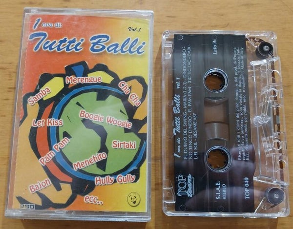 musicassetta mc cassetta 1 ora di tutti balli vol.1 top team