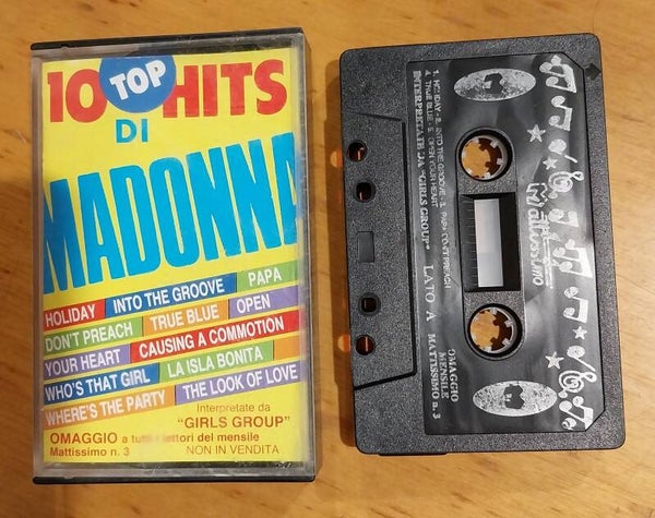 musicassetta mc cassetta 10 top hits di madonna mattissimo girls group