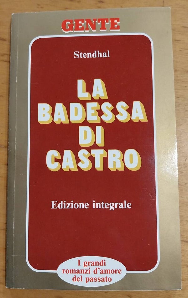 la badessa di castro - stendhal