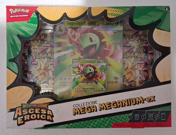 pokemon collezione mega meganium ex megaevoluzione ascesa eroica