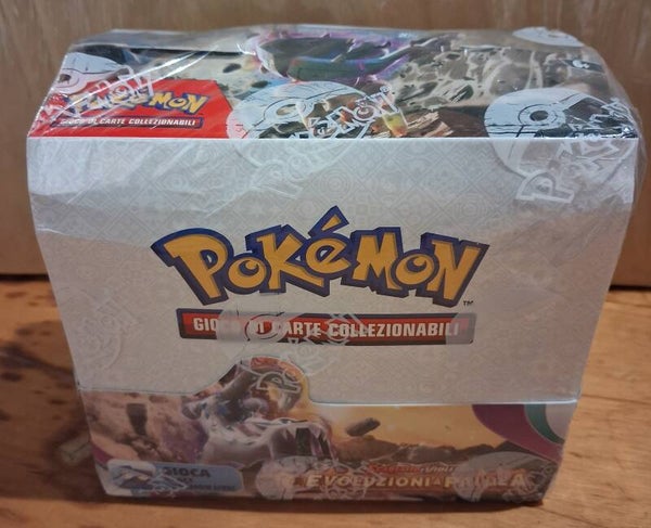 box display 36 buste espansione pokemon scarlatto e violetto evoluzioni a paldea italiano