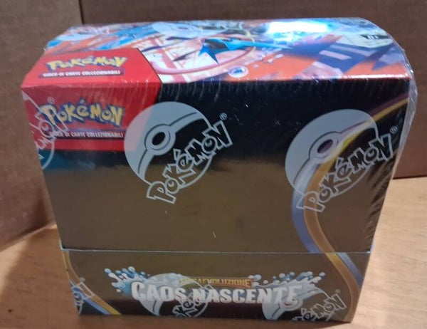 box display 36 buste espansione pokemon megaevoluzione caos nascente italiano