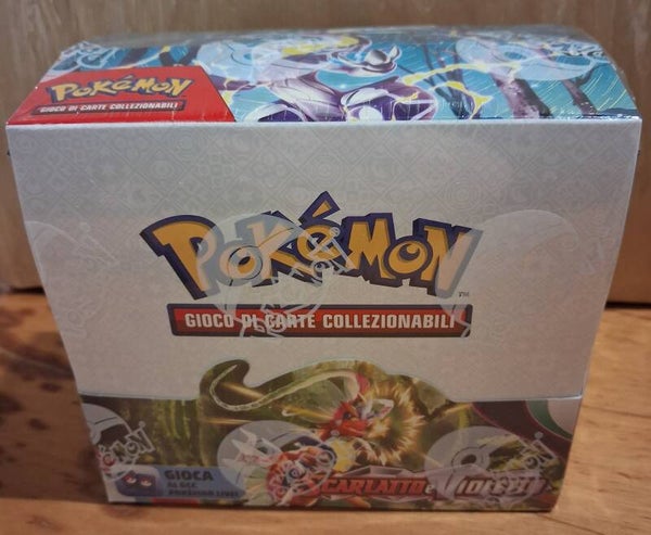 box display 36 buste espansione pokemon scarlatto e violetto italiano