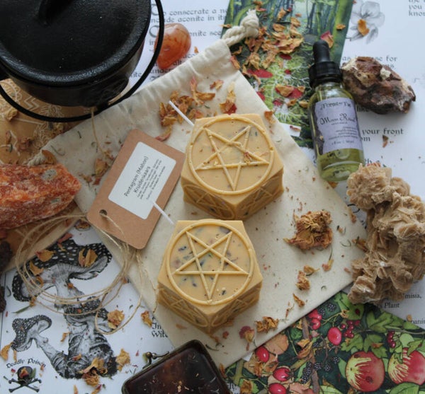 Pentagram Mabon Kruidenkaars
