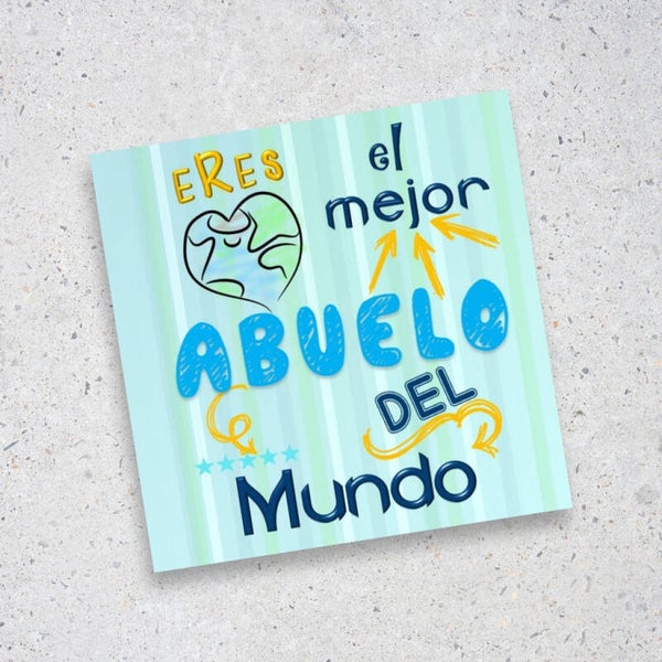 Tarjeta Cuadrada| Abuelo el Mejor