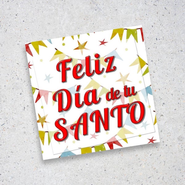 Tarjeta Feliz Día de Santo