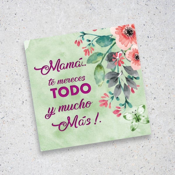 Tarjeta para Mamá flores