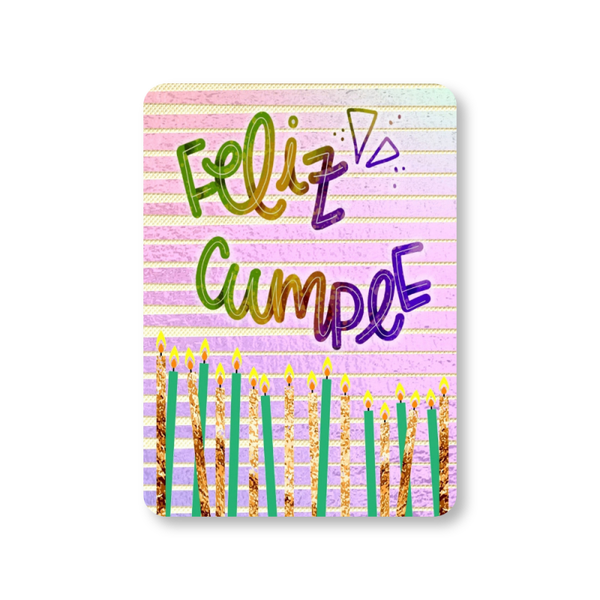 MI-320 Feliz Cumpleaños Velas