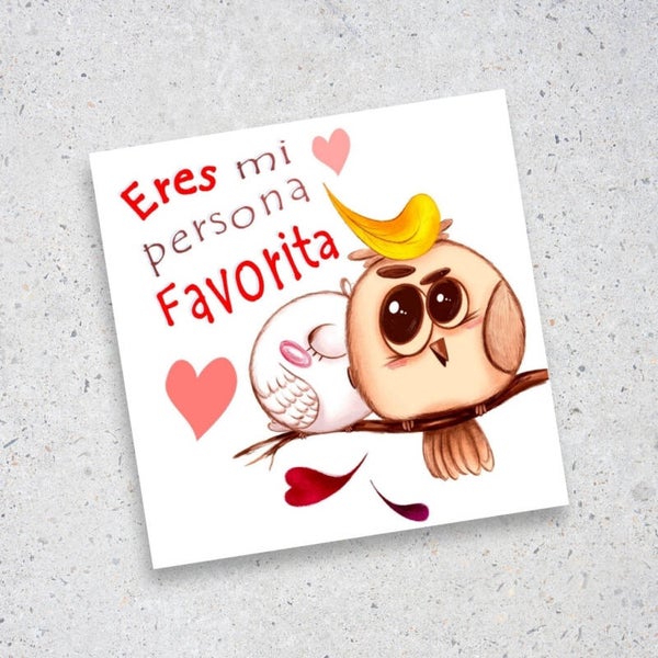 Tarjeta Mi Persona Favorita