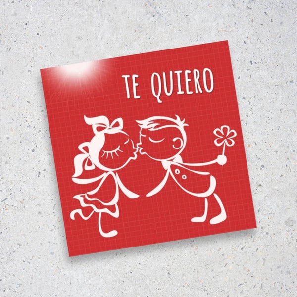 Tarjeta Te Quiero para Pareja