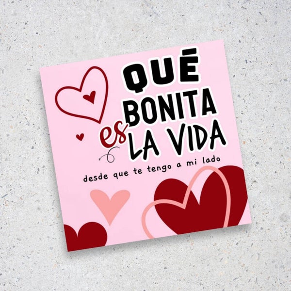 Tarjeta de Qué bonita la Vida