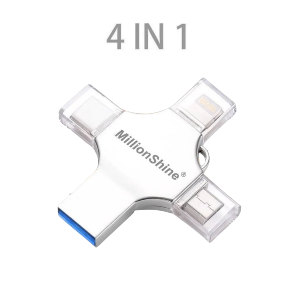 4 in 1 Usb Flash Drive 512GB - 1 TB USB-C / USB. 3.0 / Micro Usb