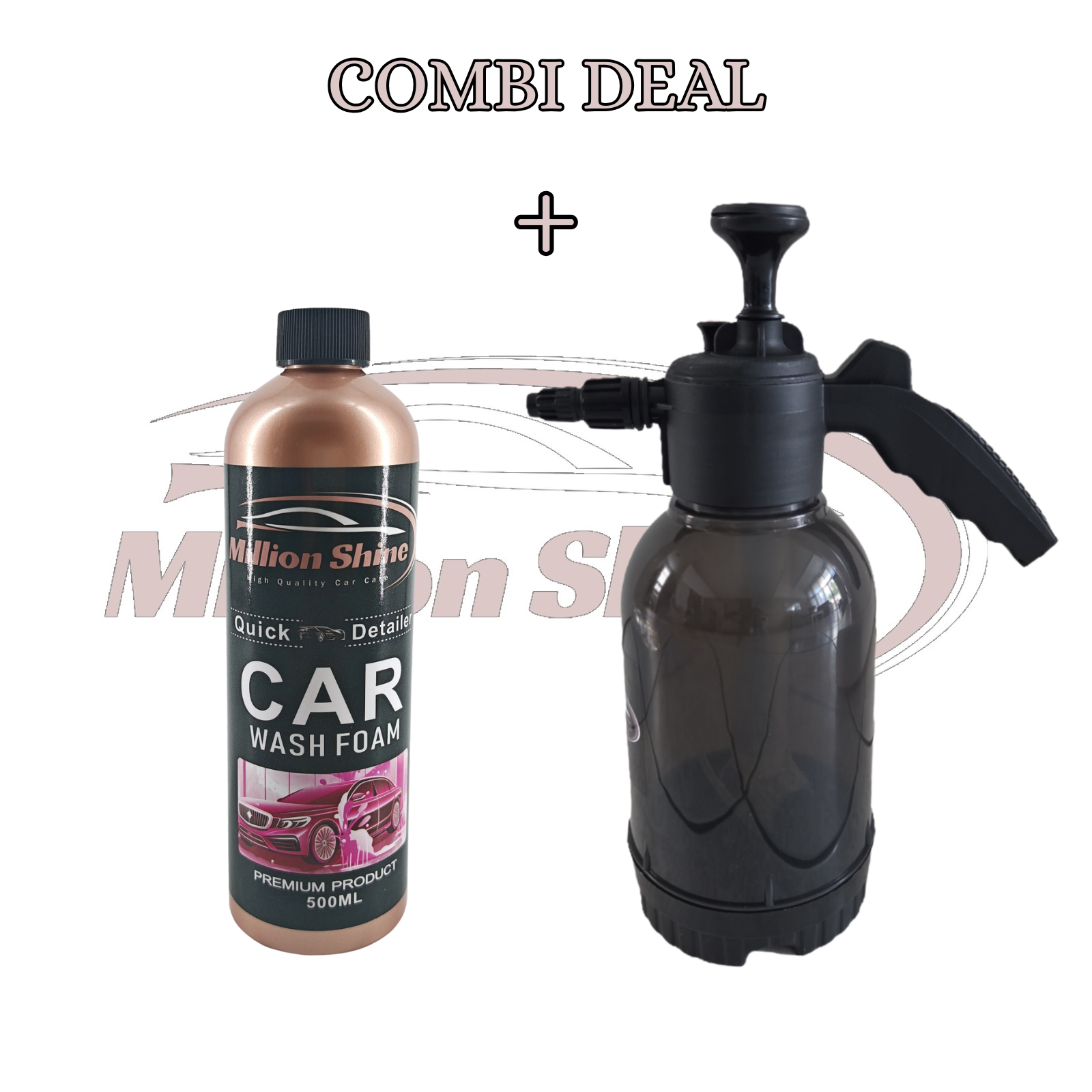 Million Shine Combi Deal Shampoo + Hand Foam Sprayer