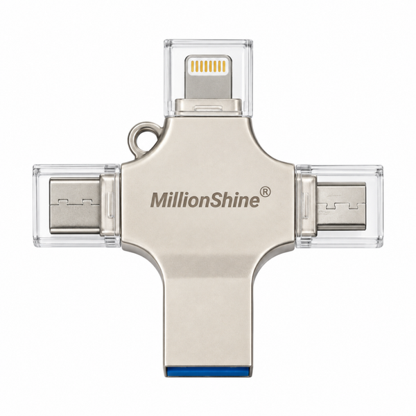 4 in 1 Usb Flash Drive 512GB - 1 TB USB-C / USB. 3.2 / Micro Usb / Lightning