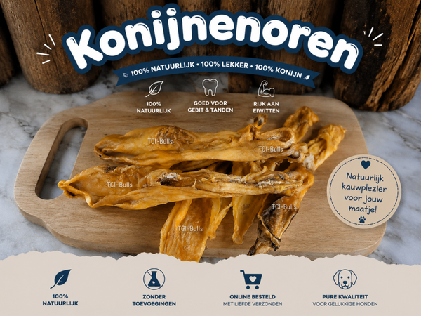 Konijnenoren - 100% Natuurlijke Hondensnack
