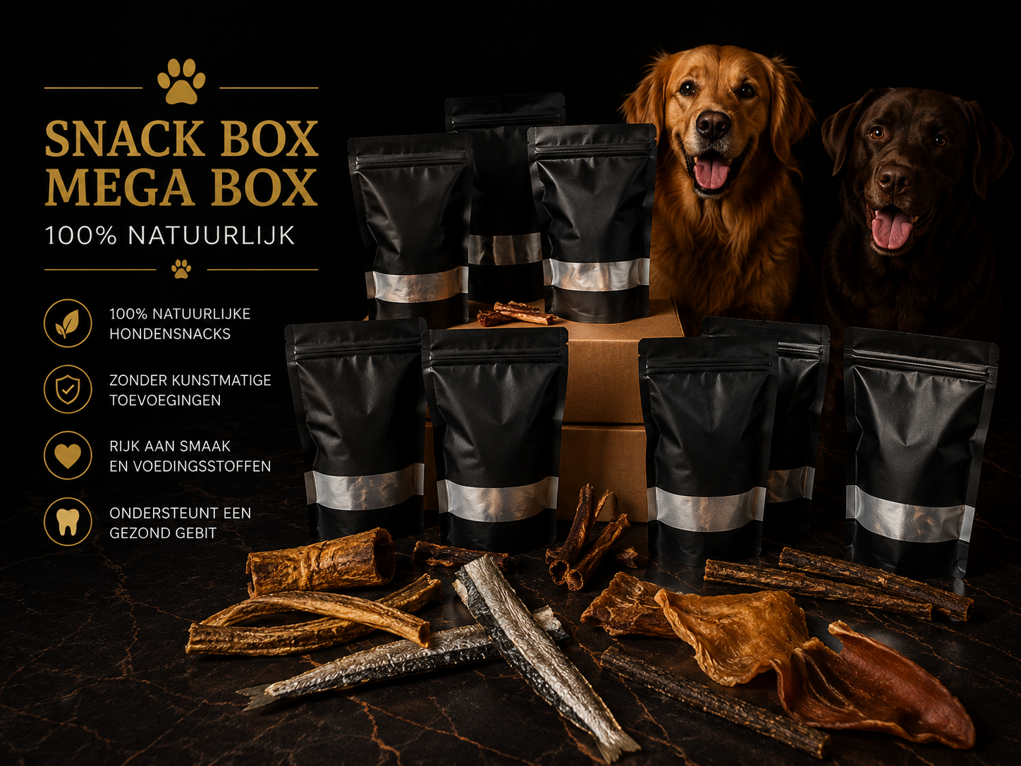 Snack box - Mega box - 100% Natuurlijk