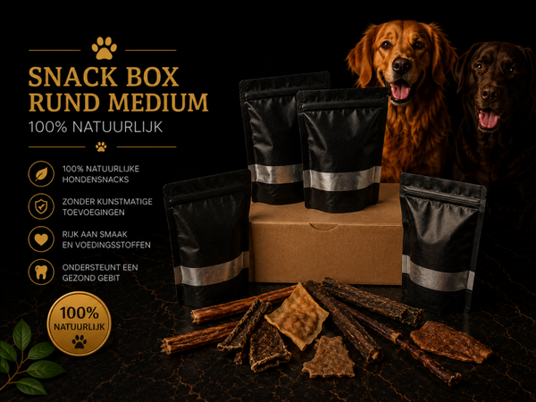 Snack box - Rund Medium - 100% Natuurlijk