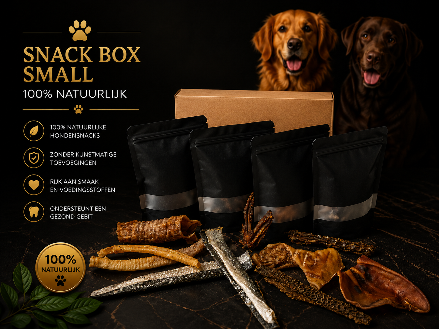 Snack box Small - 100% Natuurlijk
