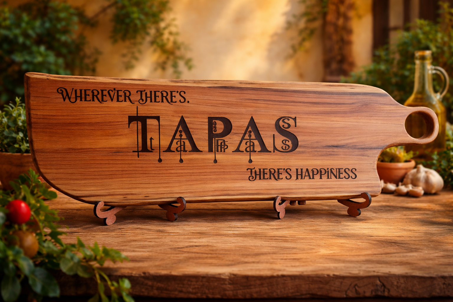 Tapas serveer plank