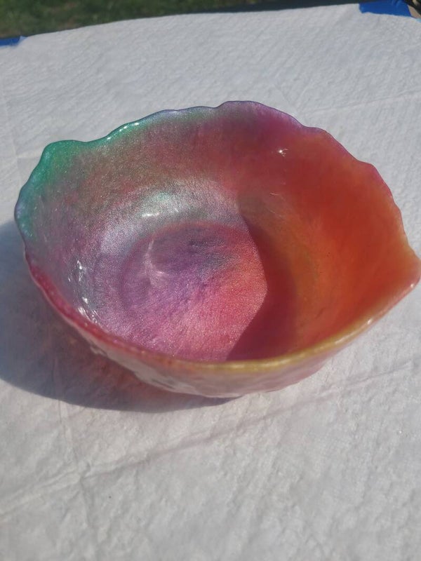 Rainbow Gumdrop Sculpted Candy Dish