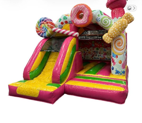 Château gonflable bonbons