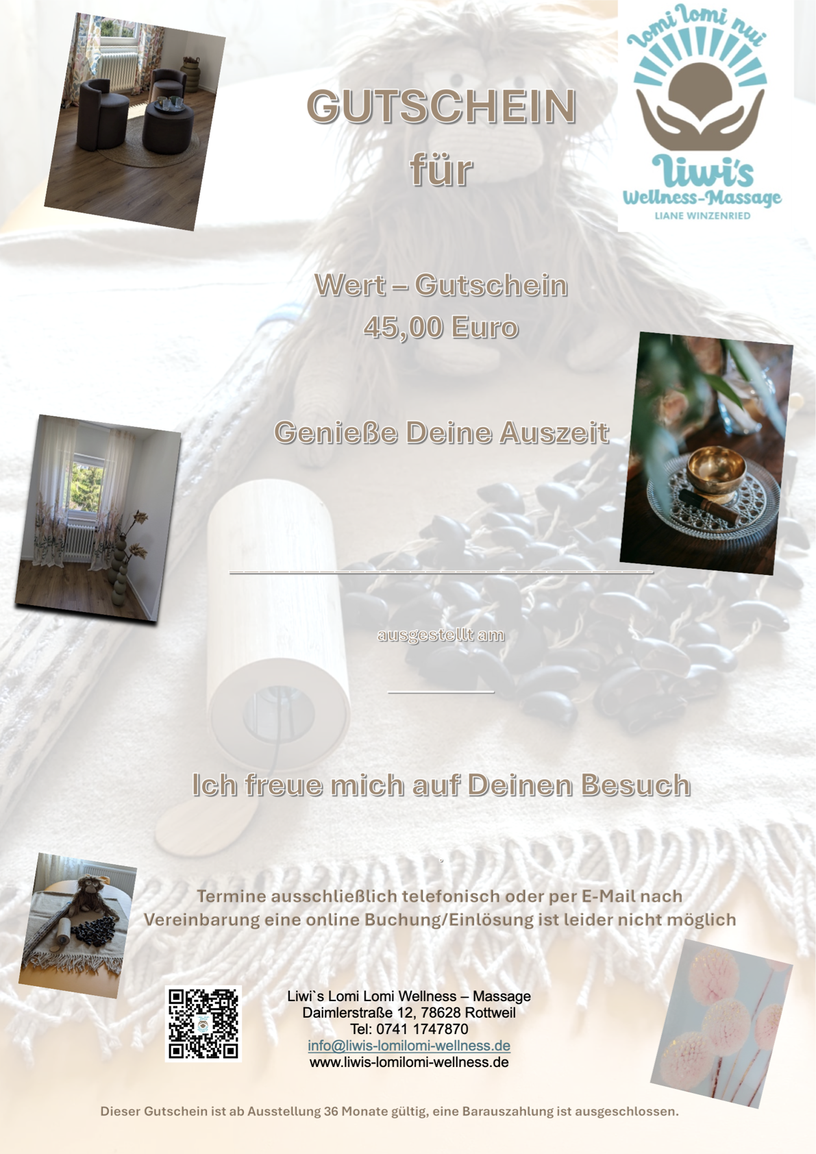 Wert - Gutschein 45,00 Euro