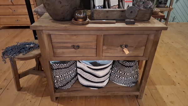 Teakhouten sidetable 3