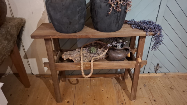Teakhouten sidetable 7