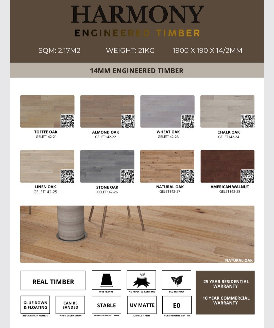 Harmony Engineered Timber 14/2mm