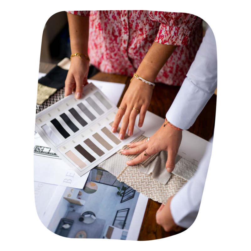 Interieuradvies  op locatie, waar wij langskomen om jullie te adviseren.