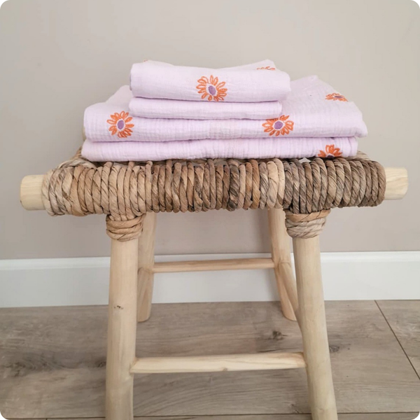 Hydrofiel doek Oranje Bloem