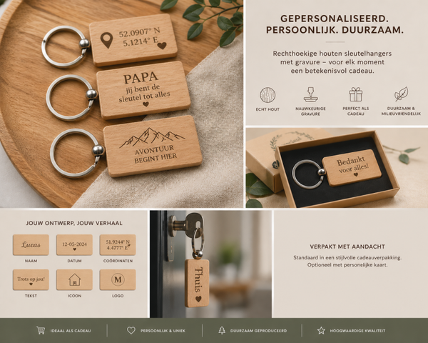 Sleutelhanger gepersonaliseerd