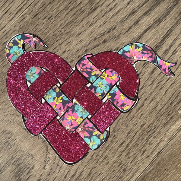 Flower Glitter Heart