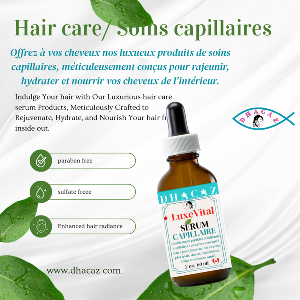 Duo Luxe Vital Sérum de Croissance Capillaire et Ensemble de Micro Aiguilles & Double Multi-Peptides Densifiants Capillaires.