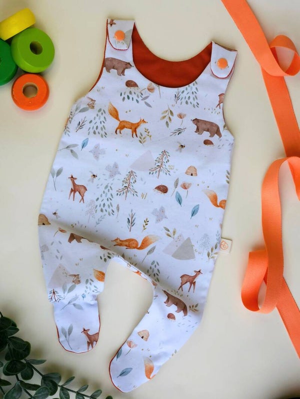 Organic Cotton Footed Baby Romper