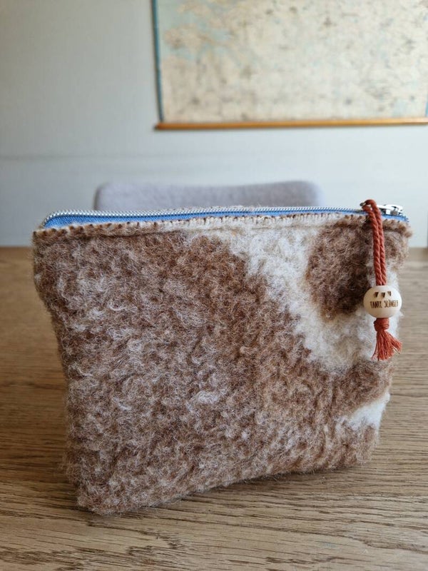 Etui wol bruintinten