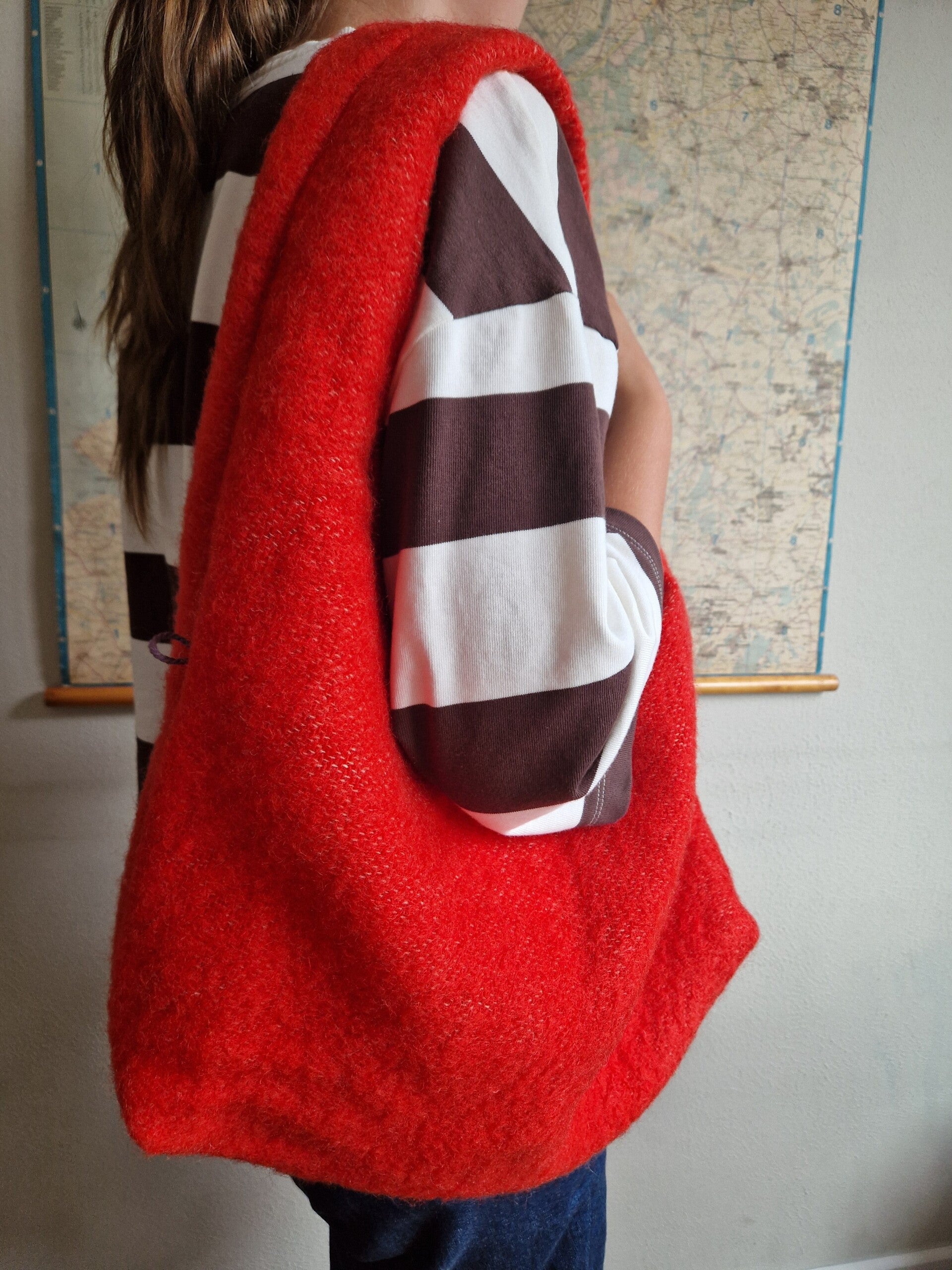 Hobo tas wol rood