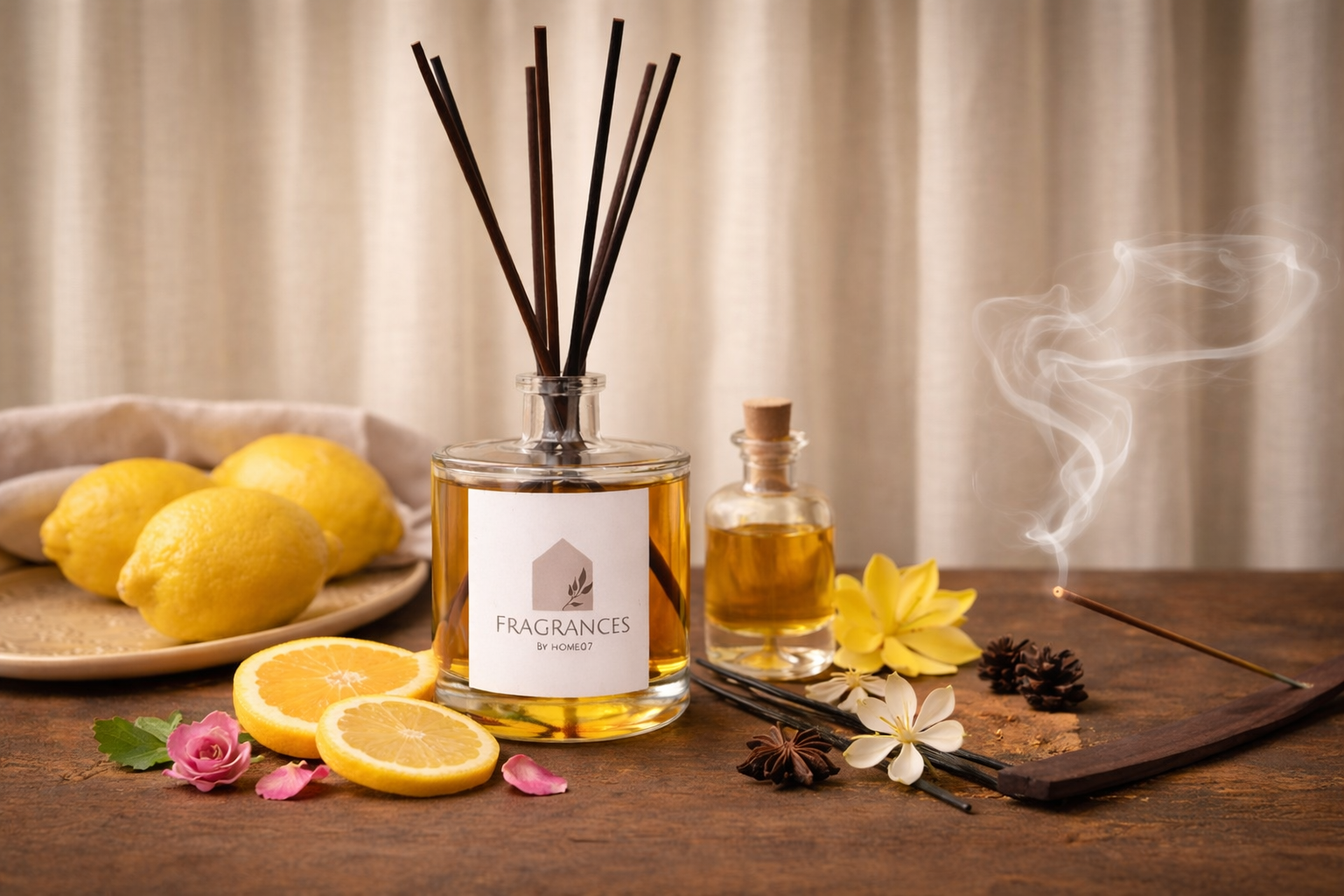 Geurstokjes set | Gouden Citrus